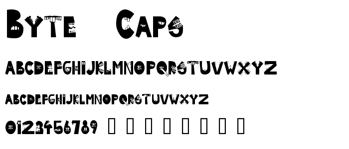 Byte  Caps font